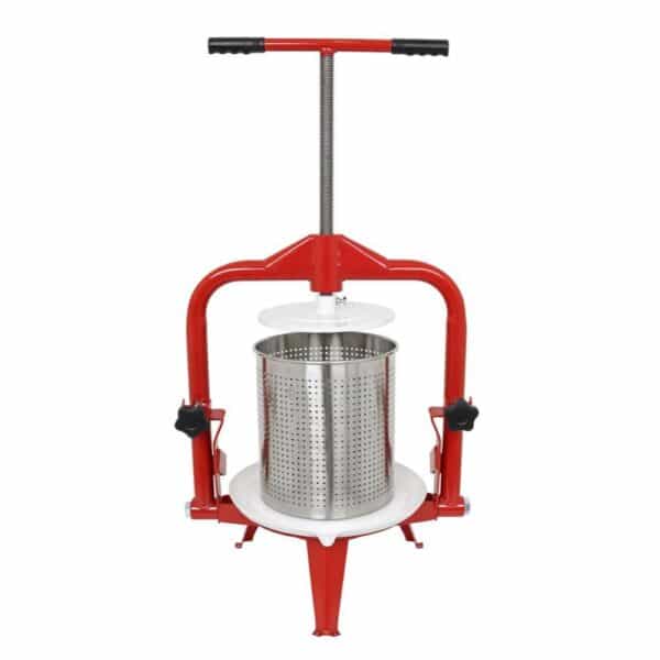 white-91392_01_01 Fruktpresse 14 liter rustfritt stål