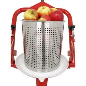 white-91392_01_07 Fruktpresse 14 liter rustfritt stål