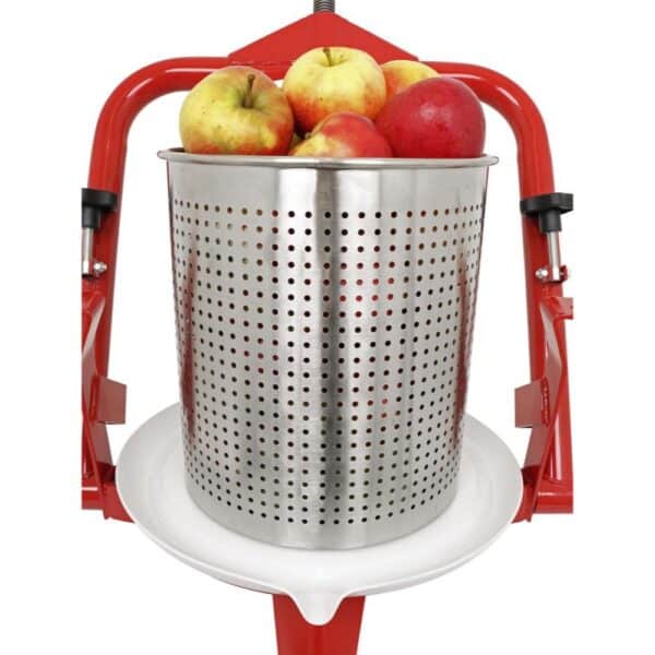 white-91392_01_07 Fruktpresse 14 liter rustfritt stål