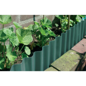 UV-bestandig Bedkant 9m x 10cm grønn